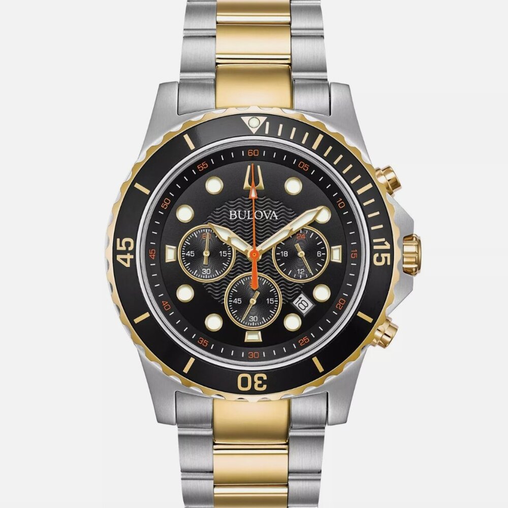 NEW Bulova Men's Calendar Classic Sport Silver Watch 42mm